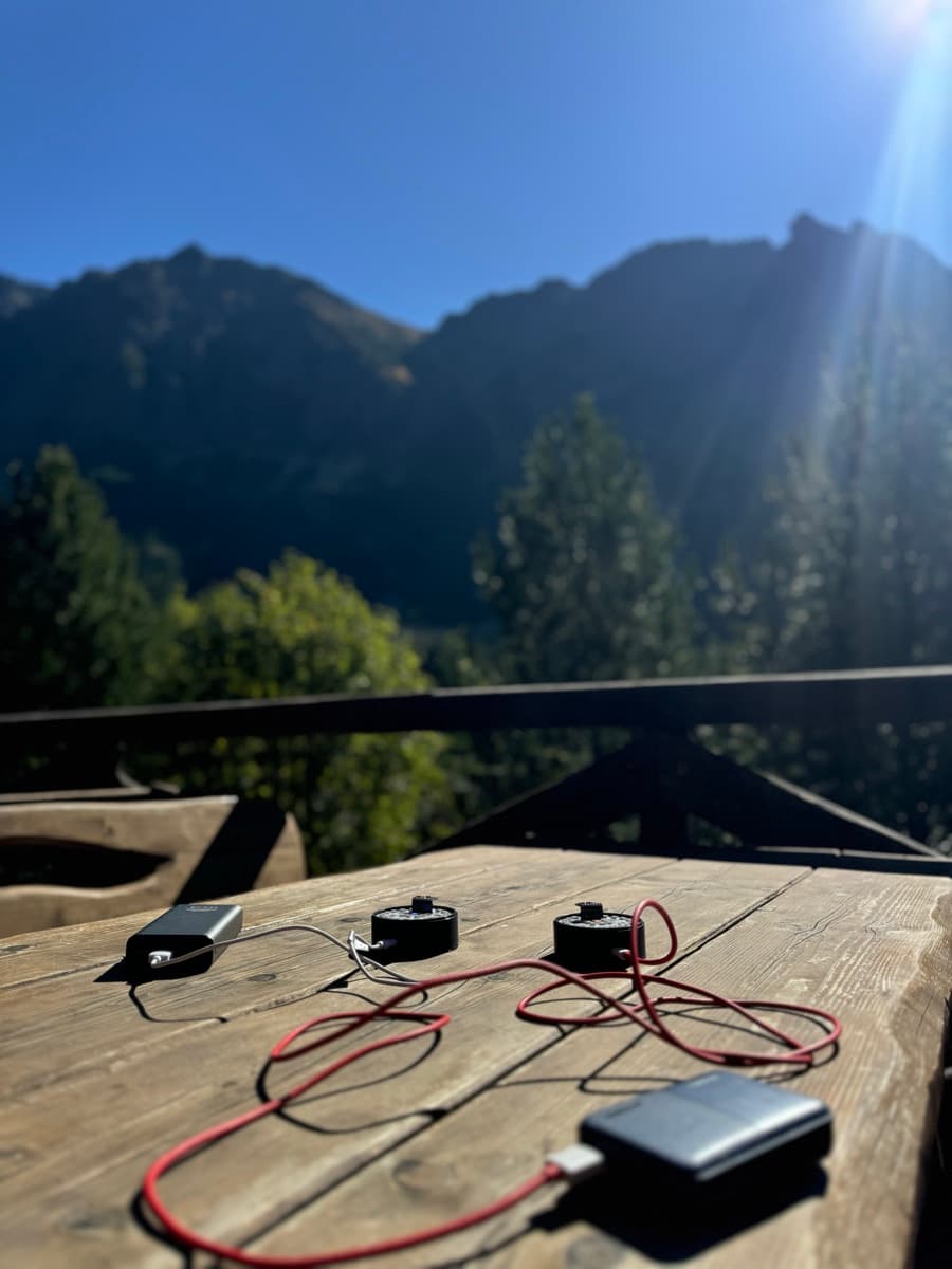 a batch of aura prototypes charging